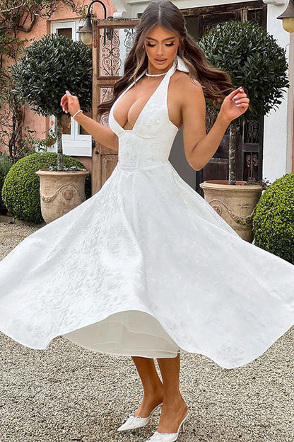 Caroline | Women's Elegant A-line Wedding Guest Dress