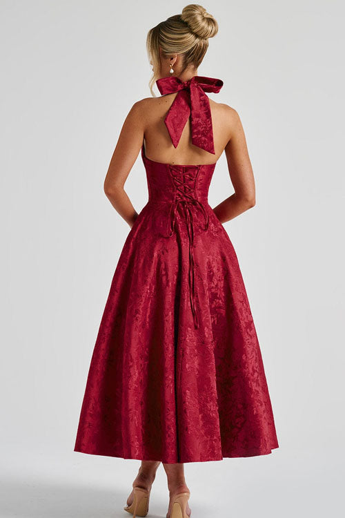 Caroline | Women's Elegant A-line Wedding Guest Dress