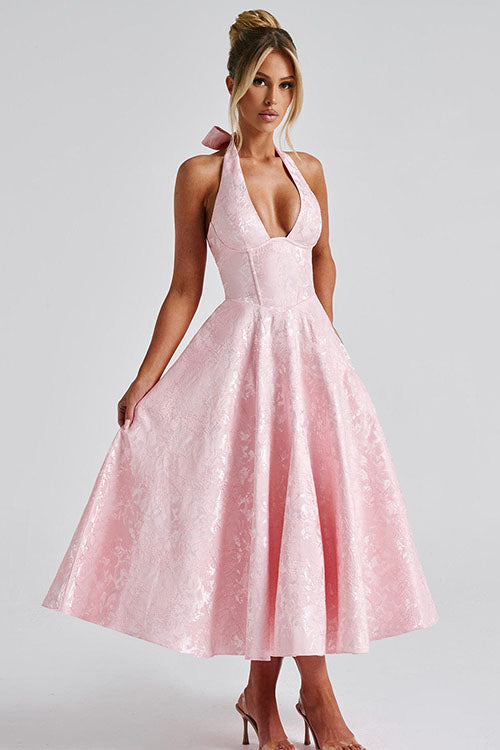Caroline | Women's Elegant A-line Wedding Guest Dress