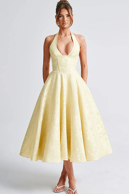 Caroline | Women's Elegant A-line Wedding Guest Dress