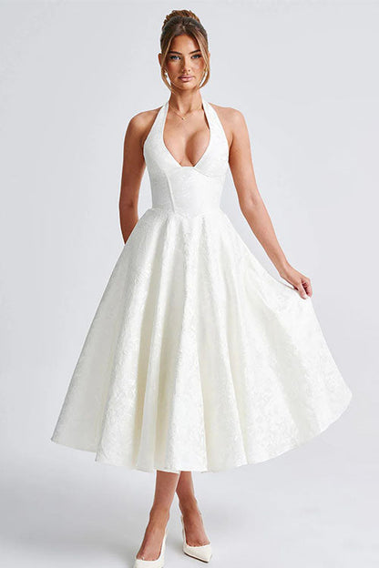 Caroline | Women's Elegant A-line Wedding Guest Dress