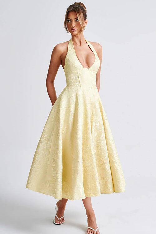 Caroline | Women's Elegant A-line Wedding Guest Dress