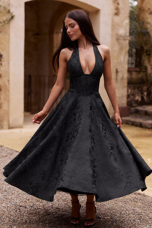 Caroline | Women's Elegant A-line Wedding Guest Dress