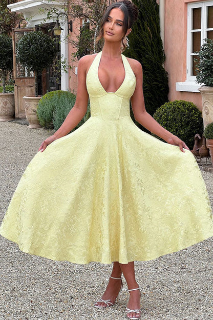 Caroline | Women's Elegant A-line Wedding Guest Dress