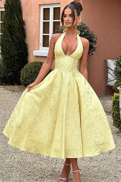 Caroline | Women's Elegant A-line Wedding Guest Dress