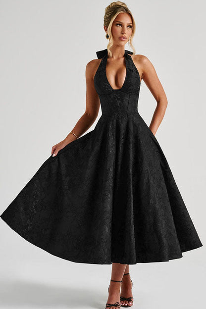Caroline | Women's Elegant A-line Wedding Guest Dress