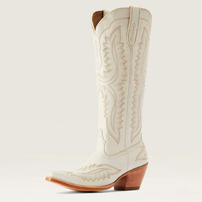 Christine | Women's Pink Embroidered Western Cowboy Boots