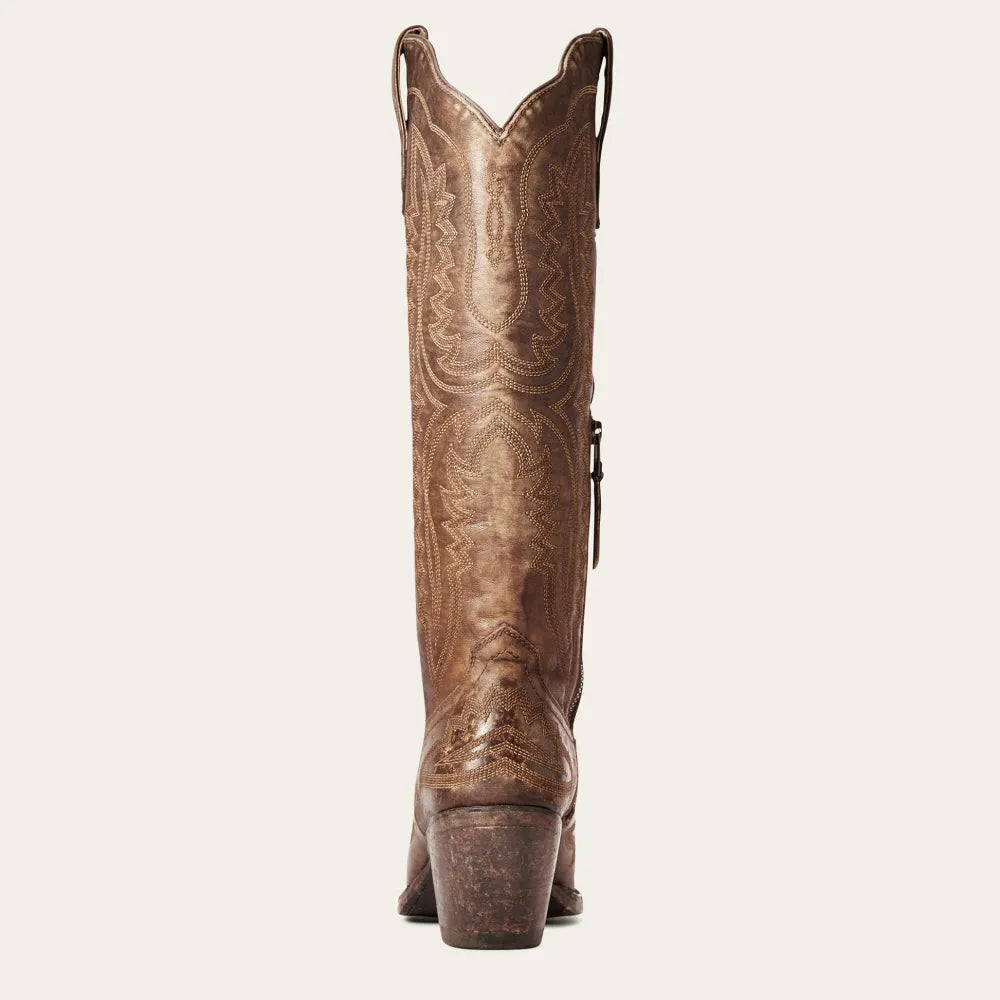 Christine | Women's Pink Embroidered Western Cowboy Boots