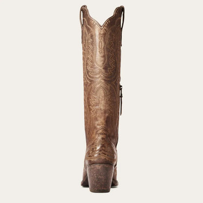 Christine | Women's Pink Embroidered Western Cowboy Boots