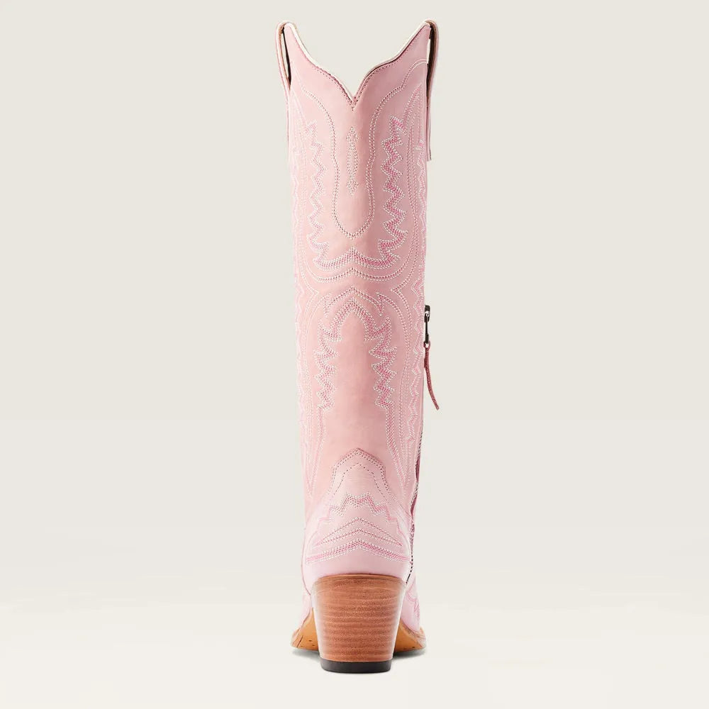 Christine | Women's Pink Embroidered Western Cowboy Boots