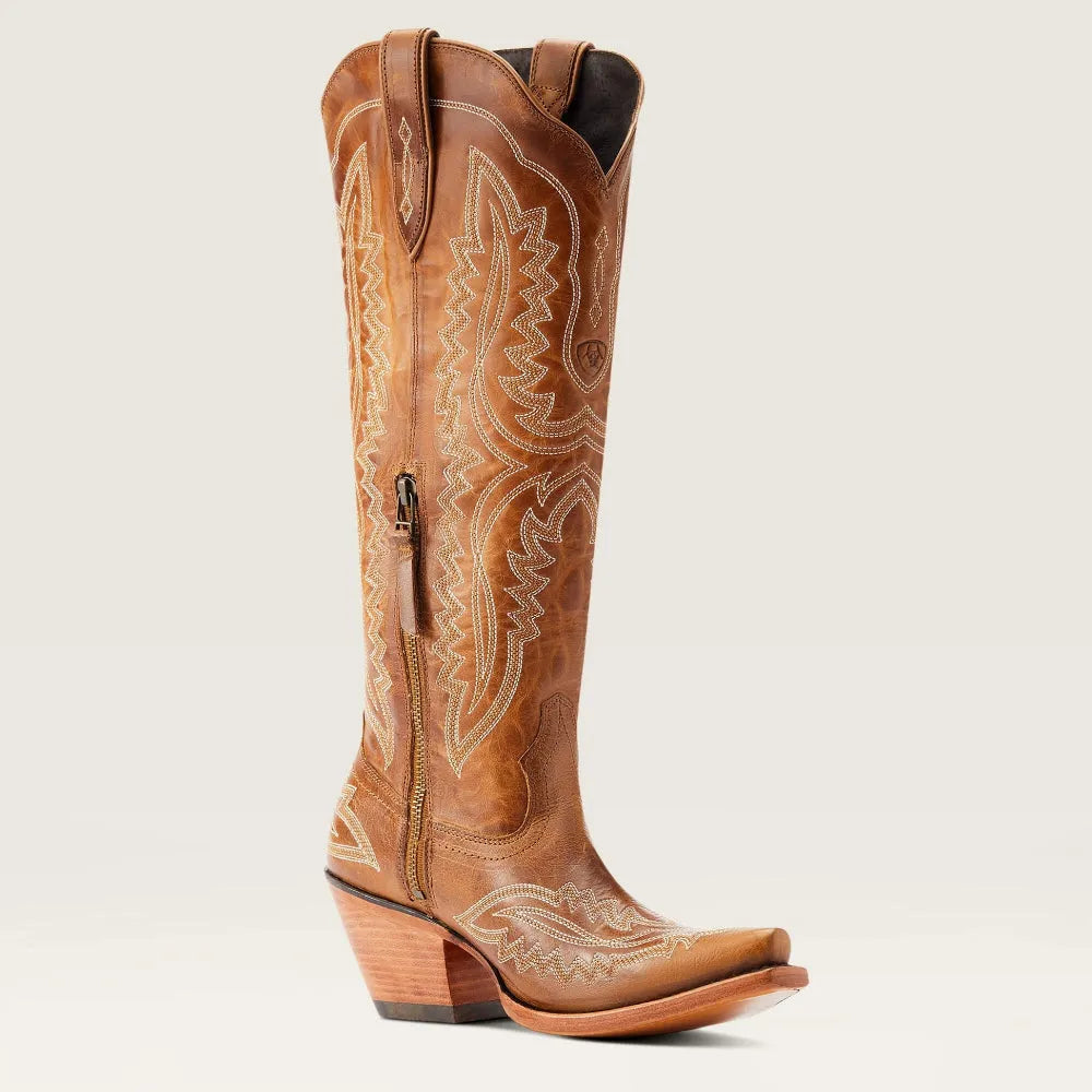Christine | Women's Pink Embroidered Western Cowboy Boots