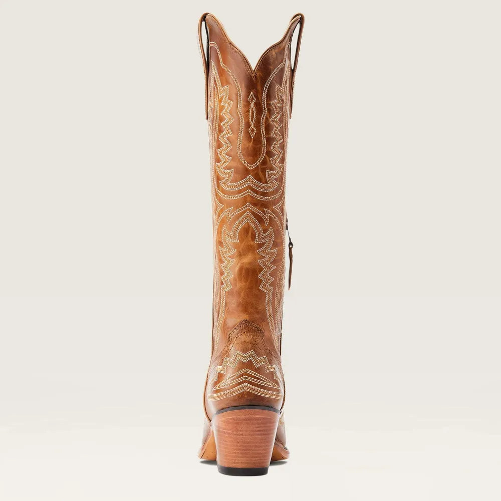 Christine | Women's Pink Embroidered Western Cowboy Boots