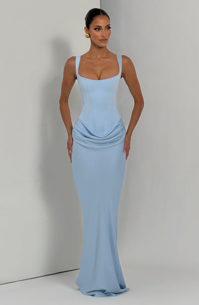 Joanne | Women's Formal Draped Evening Maxi Dress