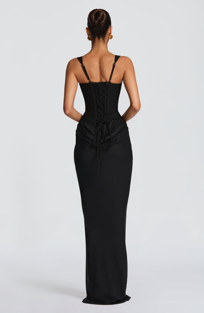Joanne | Women's Formal Draped Evening Maxi Dress