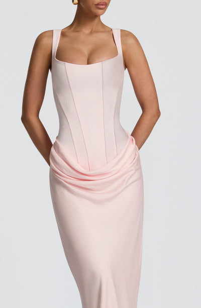 Joanne | Women's Formal Draped Evening Maxi Dress