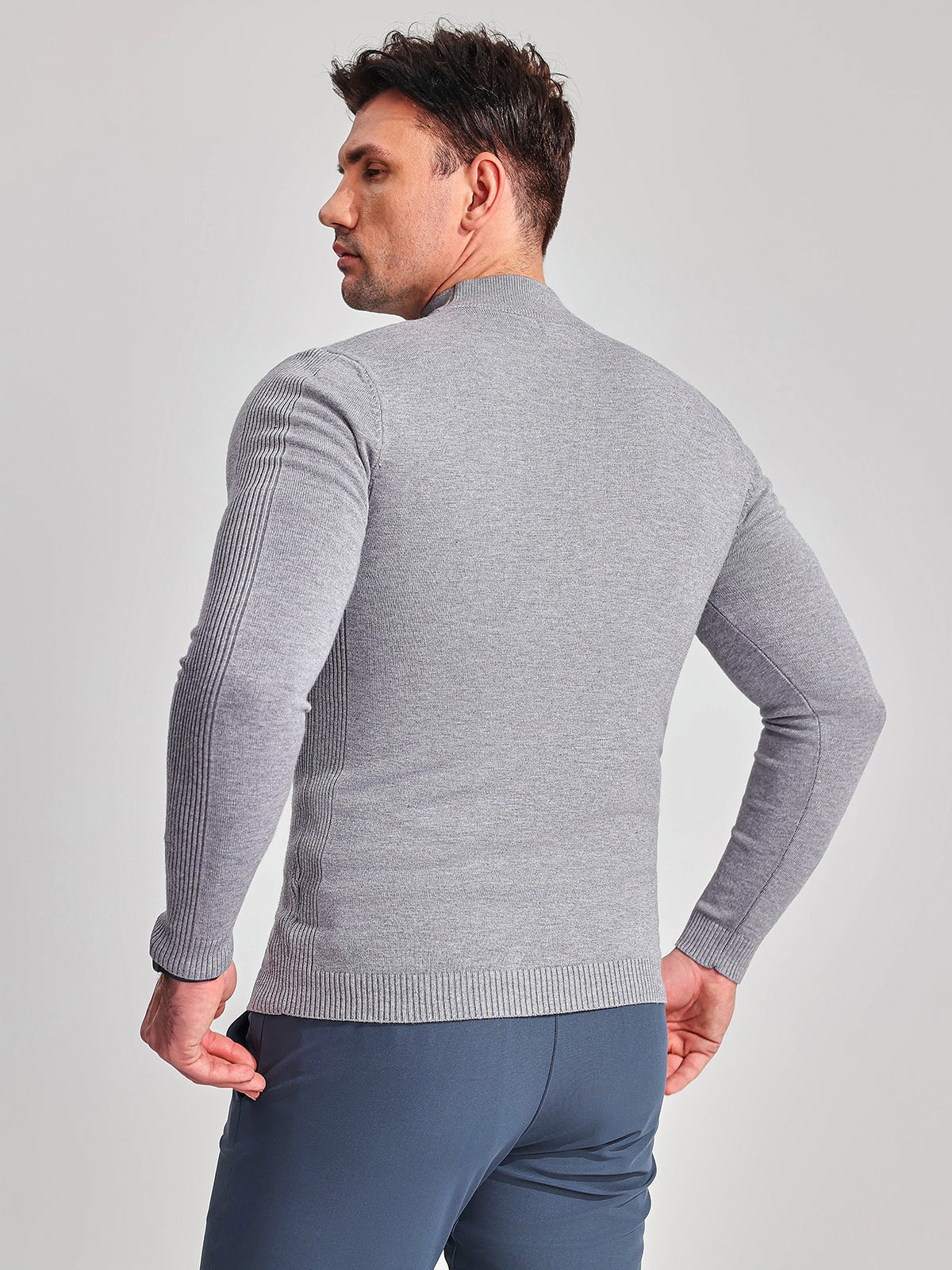 Cosmo | Men's Classic Mock Neck Knit Sweater