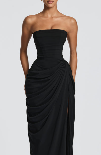 Deborah | Women's Strapless Draped Corset Dress