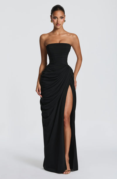 Deborah | Women's Strapless Draped Corset Dress