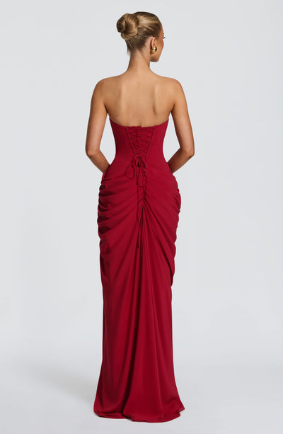 Deborah | Women's Strapless Draped Corset Dress