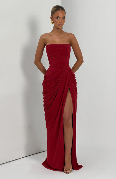 Deborah | Women's Strapless Draped Corset Dress