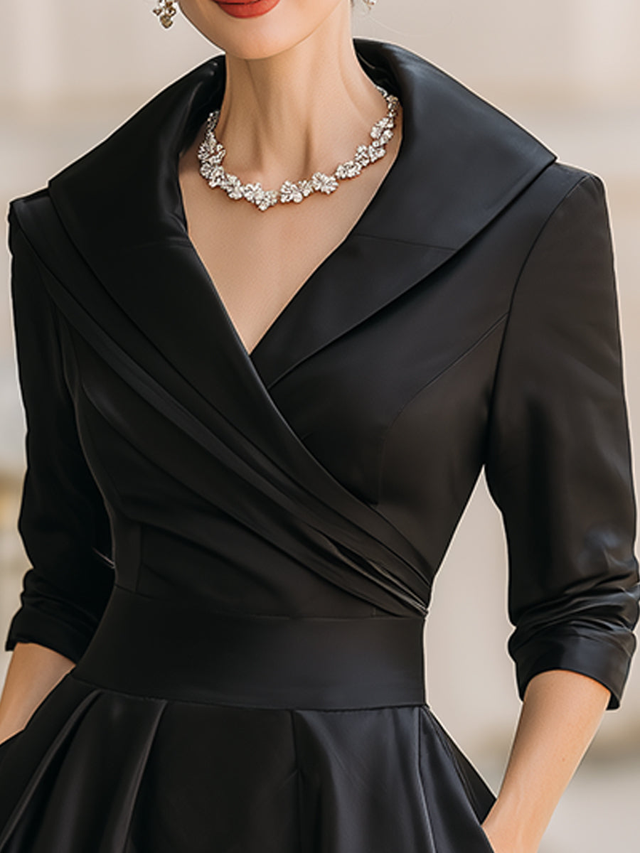 Isabella | Women's Evening Wrap Midi Dress
