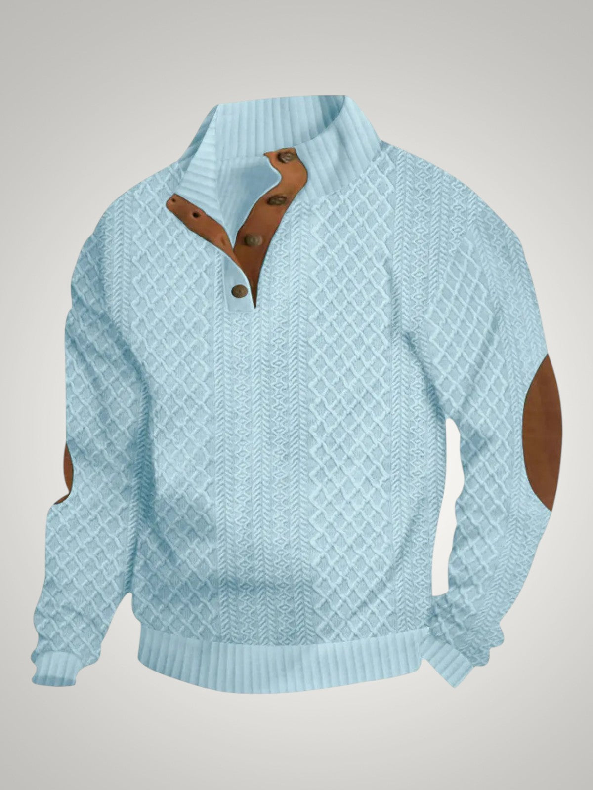 Thomas | Men's Button Cable Knit Sweater