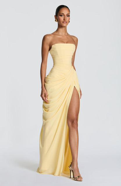 Deborah | Women's Strapless Draped Corset Dress