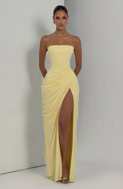 Deborah | Women's Strapless Draped Corset Dress