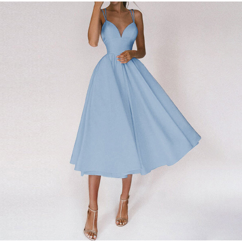 Aria | Women's Evening A-Line Midi Dress