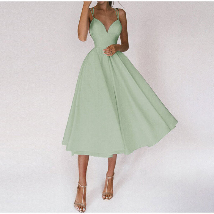 Aria | Women's Evening A-Line Midi Dress