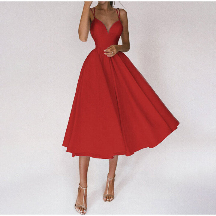Aria | Women's Evening A-Line Midi Dress