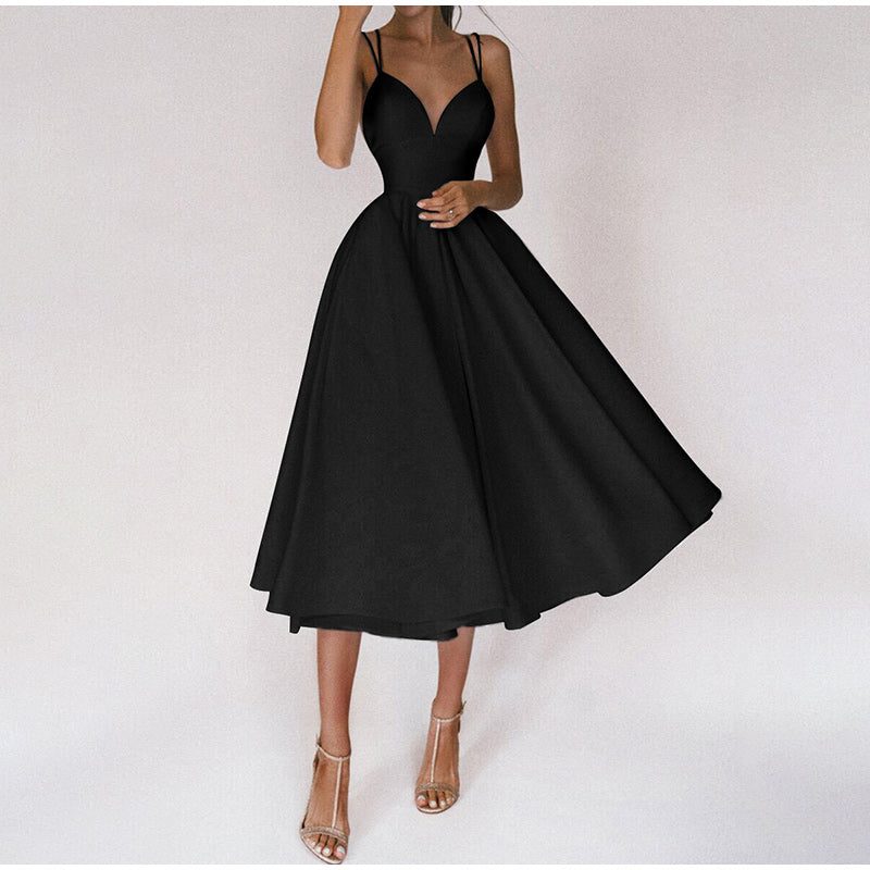 Aria | Women's Evening A-Line Midi Dress