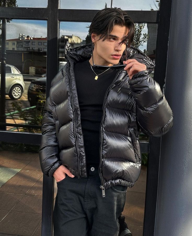 Eric | Men's Quilted Zip-Up Hooded Puffer Jacket