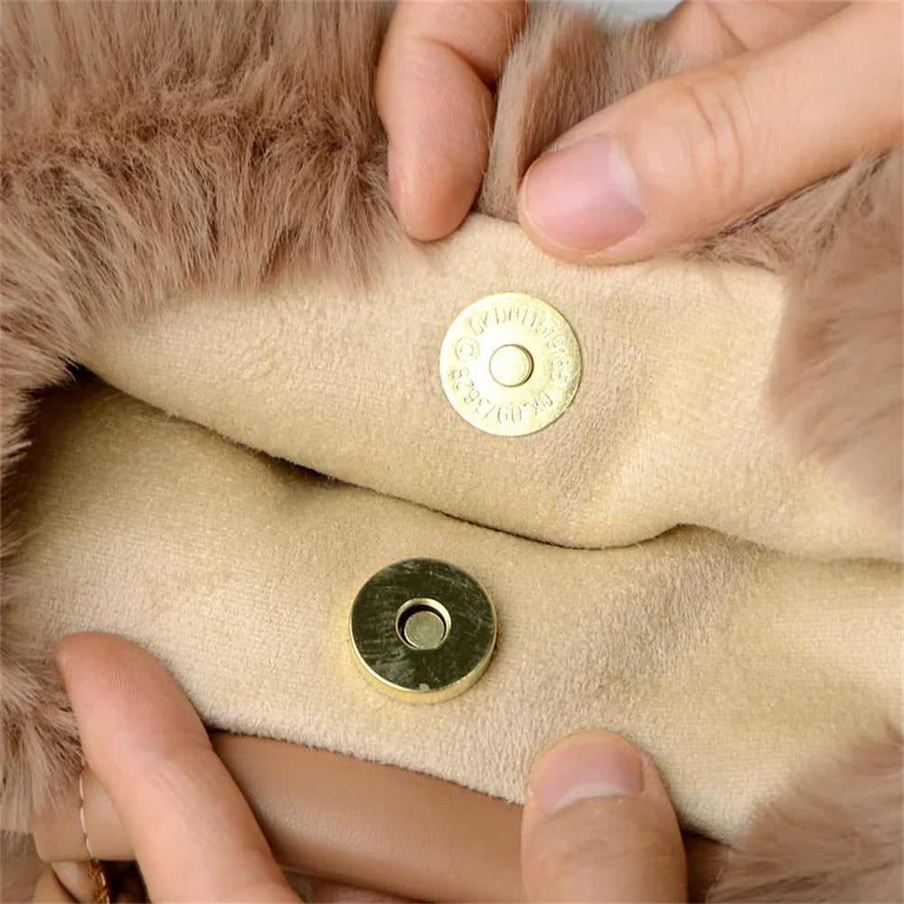 Esme | Women's Soft Plush Pumpkin Shoulder Tote