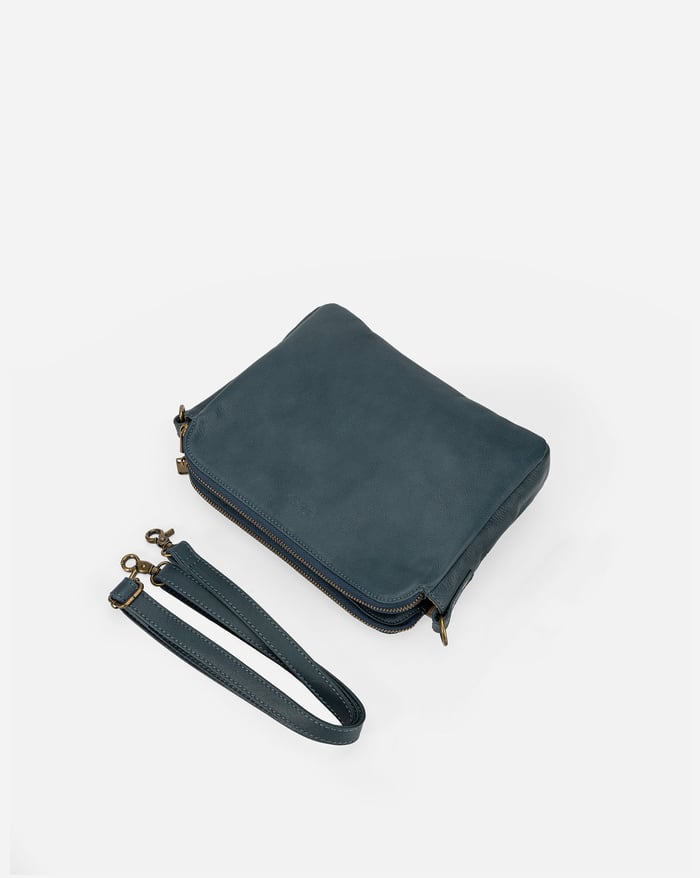 Felicity | Women's Sleek Three-Layer Leather Crossbody Bag