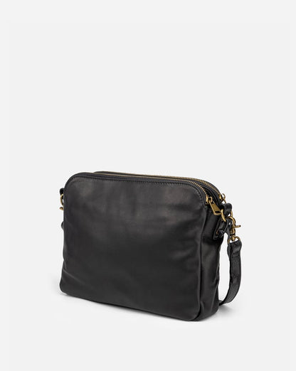 Felicity | Women's Sleek Three-Layer Leather Crossbody Bag