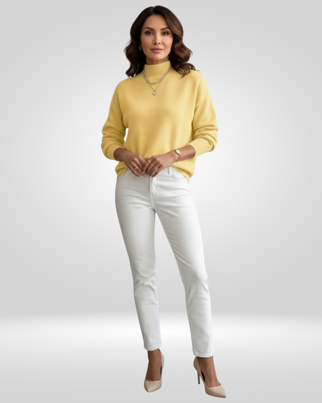 Gemma | Women's Relaxed Mock Neck Sweater