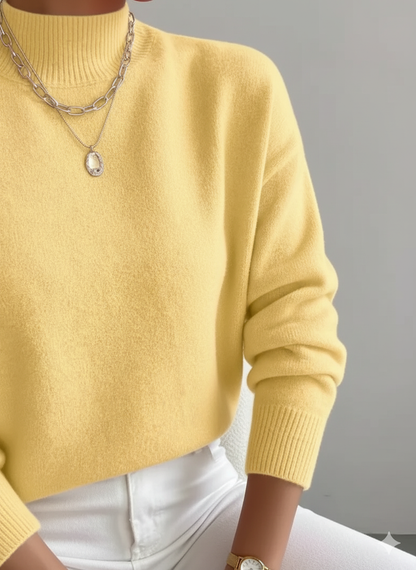 Gemma | Women's Relaxed Mock Neck Sweater