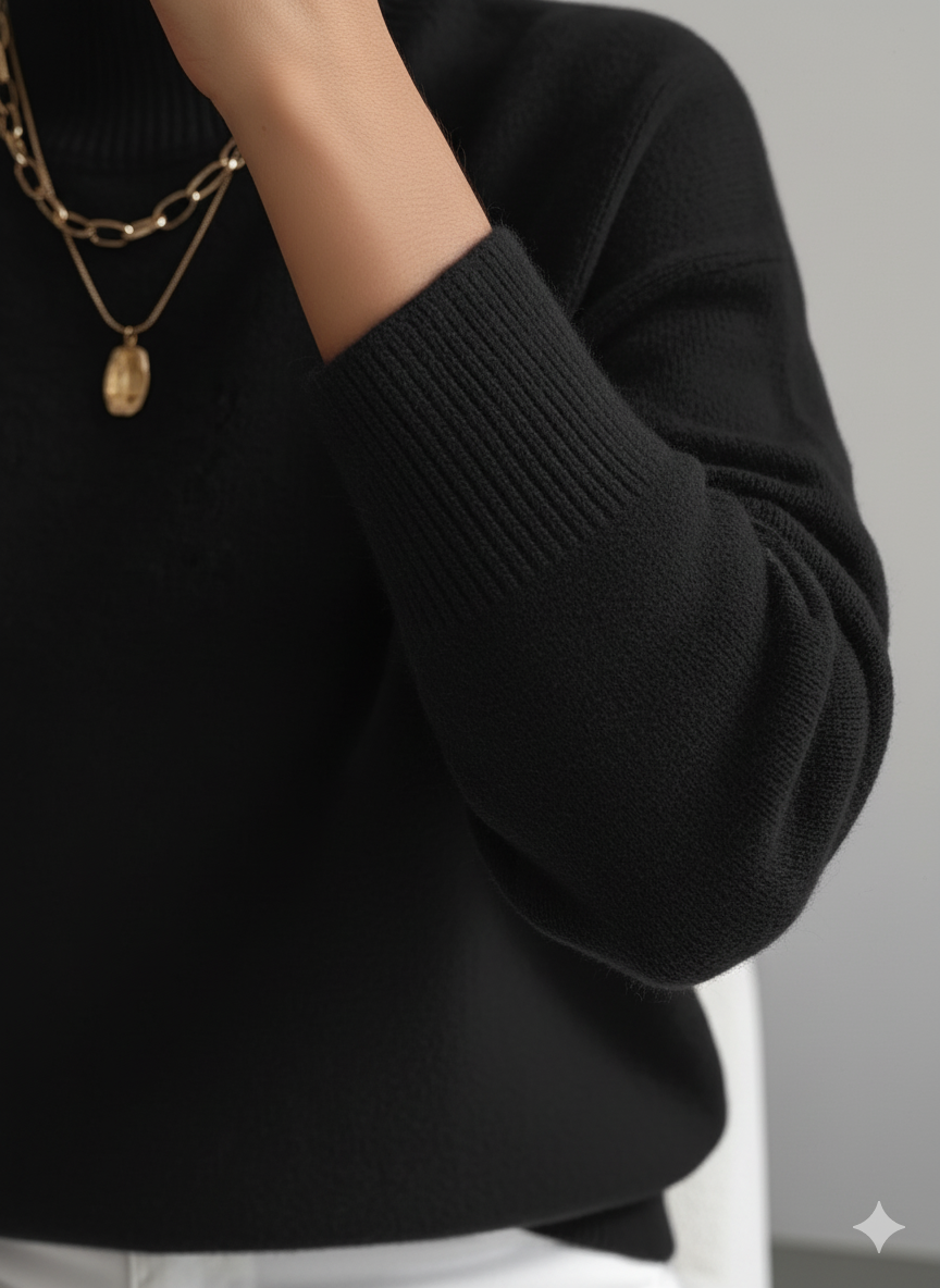 Gemma | Women's Relaxed Mock Neck Sweater