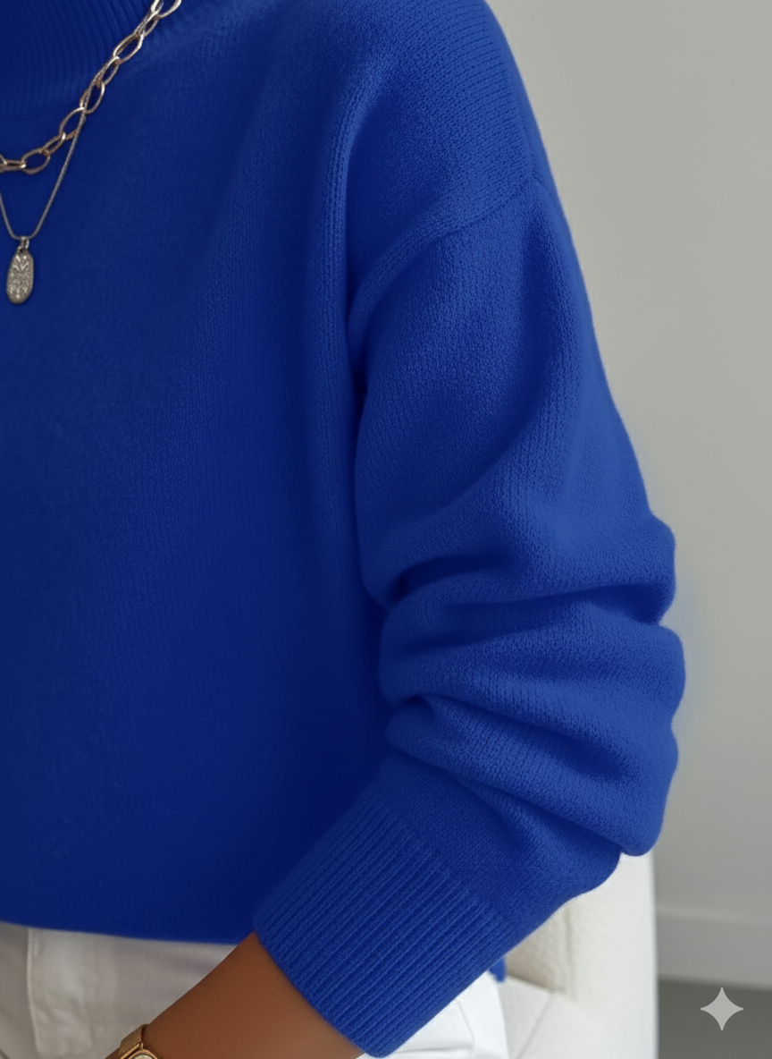 Gemma | Women's Relaxed Mock Neck Sweater