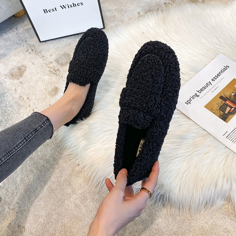 Gillian | Women's Cozy Teddy Slip-on Loafers