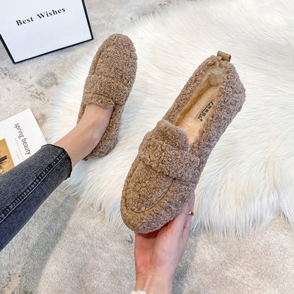 Gillian | Women's Cozy Teddy Slip-on Loafers
