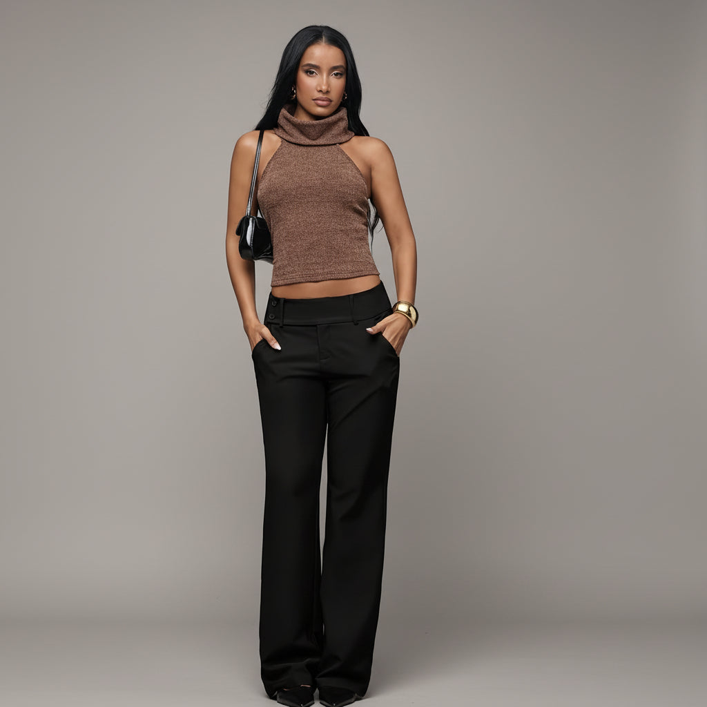 Grace | Women's High-Waisted Wide-Leg Flared Trousers