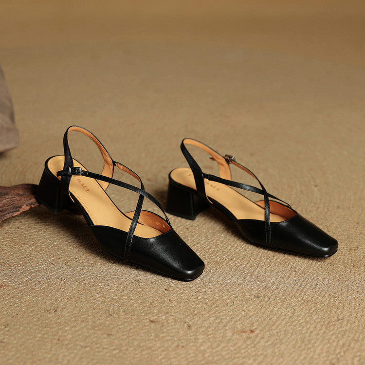 Helen | Women's Strappy Leather Heels