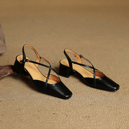 Helen | Women's Strappy Leather Heels