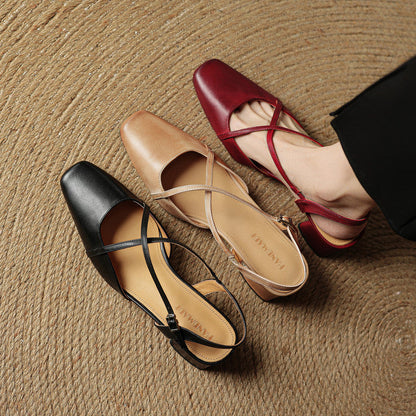 Helen | Women's Strappy Leather Heels
