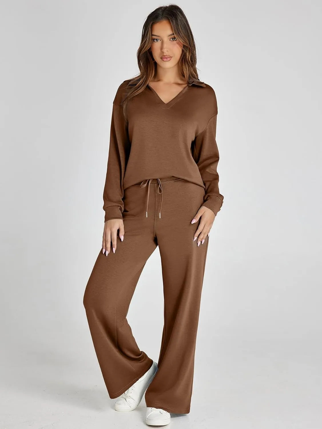 Julie | Women's Casual Comfort Long Sleeve Two Piece Set