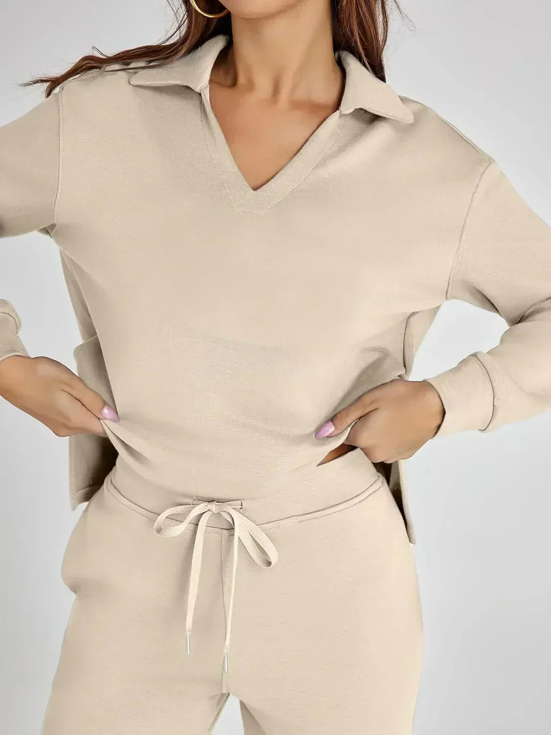 Julie | Women's Casual Comfort Long Sleeve Two Piece Set