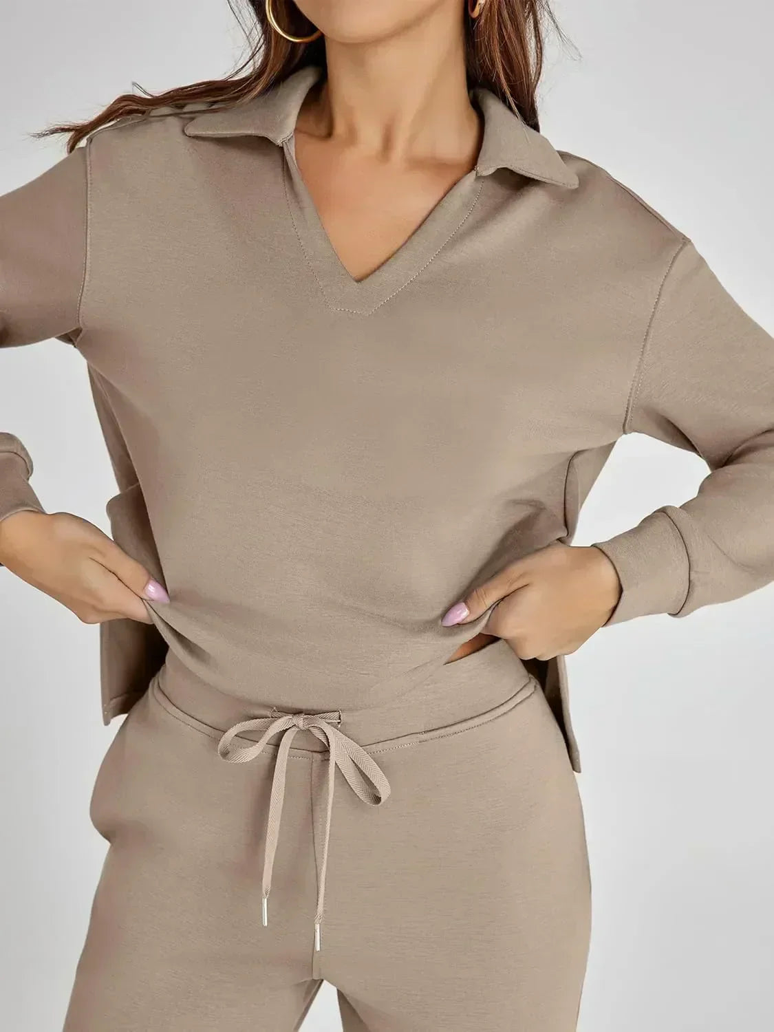 Julie | Women's Casual Comfort Long Sleeve Two Piece Set