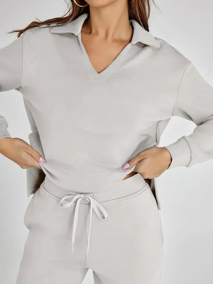 Julie | Women's Casual Comfort Long Sleeve Two Piece Set